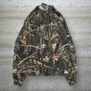 Vintage 90s Advantage Shirt Mens S Hunting Camo Cotton Long Sleeve Woodland